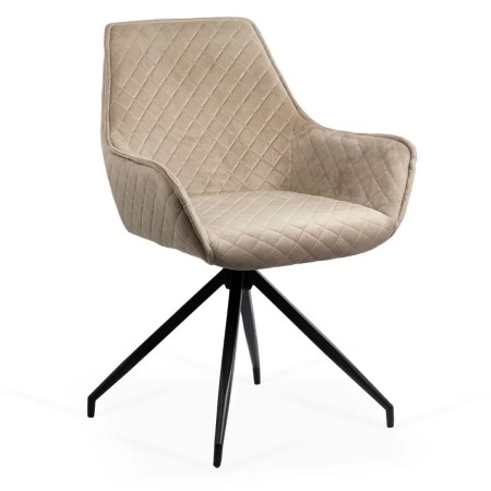 Scaune living rotative din catifea BUC 0223 bej Scaune living rotative din catifea BUC 0223 bej