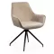Scaune living rotative din catifea BUC 0223 bej