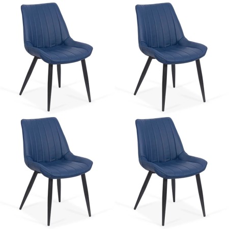 Set 4 scaune bucatarie pe culoarea albastru Set 4 scaune bucatarie pe culoarea albastru
