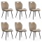 Set 6 scaune bucătărie, living din catifea bej