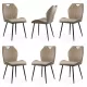 Set 6 scaune bucătărie, living din catifea bej
