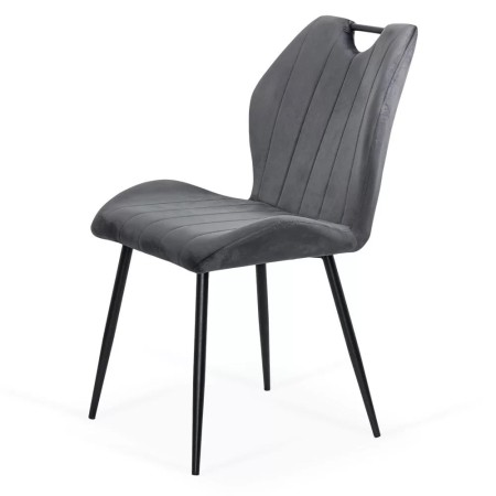 Scaune bucătărie, living din catifea BUC 204 Gri