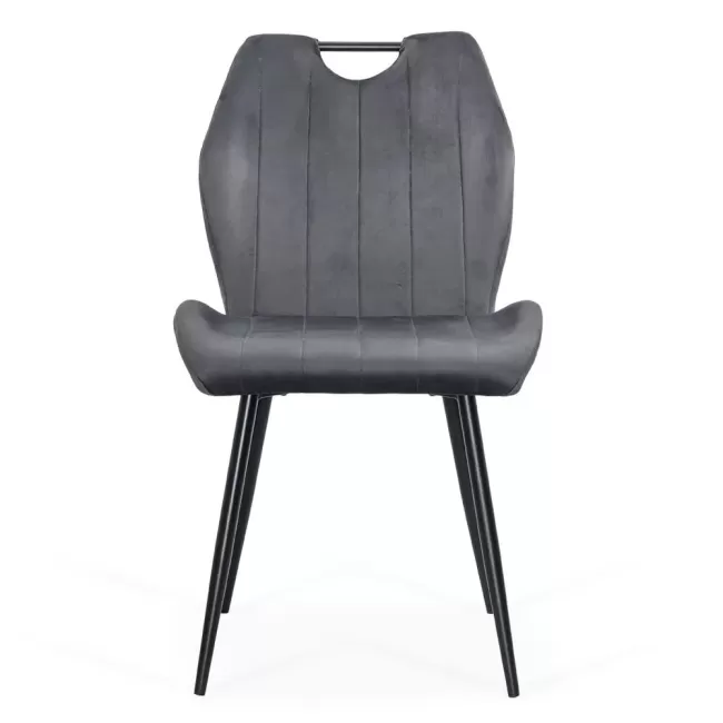 Scaune bucătărie, living din catifea BUC 204 Gri