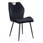 Scaune bucătărie, living din catifea BUC 204 Negru