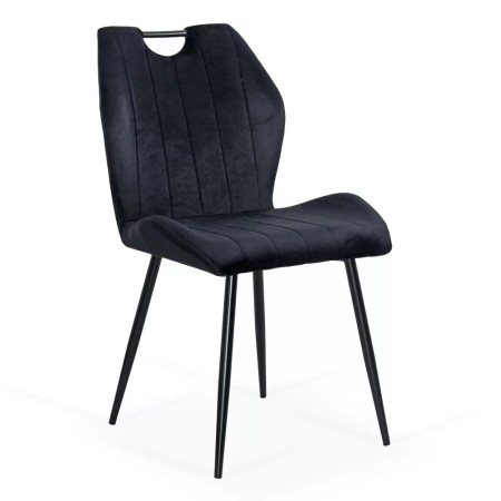 Scaune bucătărie, living din catifea BUC 204 Negru