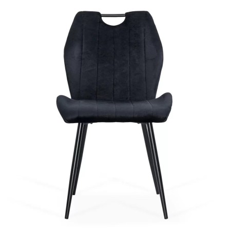 Scaune bucătărie, living din catifea BUC 204 Negru
