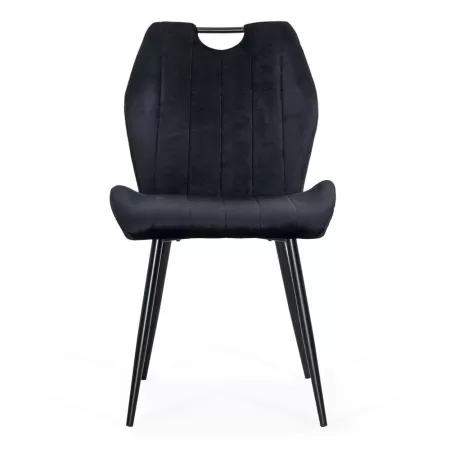 Scaune bucătărie, living din catifea BUC 204 Negru