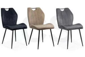 Scaune pentru bucătărie și living din catifea în 3 culori