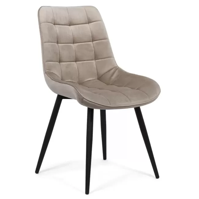 Scaun pentru bucătărie și living din catifea BUC 206-bej