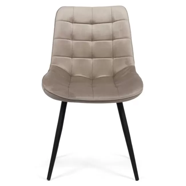 Scaun pentru bucătărie și living din catifea BUC 206-bej