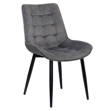 Scaun pentru bucătărie și living din catifea BUC206 Gri Închis Scaun pentru bucătărie și living din catifea BUC206 Gri Închis