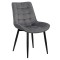 Scaun pentru bucătărie și living din catifea BUC206 Gri Închis