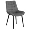 Scaun pentru bucătărie și living din catifea BUC206 Gri Închis