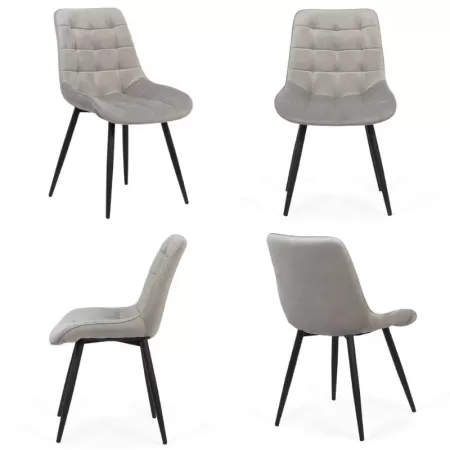 Set 4 scaune bucătărie living pe gri