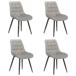 Set 4 scaune bucătărie living pe gri