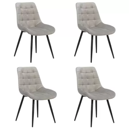 Set 4 scaune bucătărie living pe gri