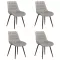 Set 4 scaune bucătărie living pe gri