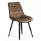 Scaun pentru bucătărie și living din catifea BUC206 Maro