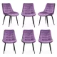6 scaune bucătărie și living din catifea Mov