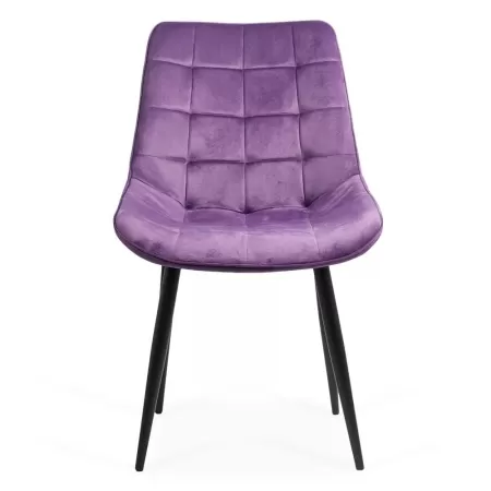 Scaun pentru bucătărie și living din catifea BUC206 Mov