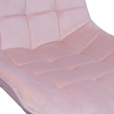 Scaun pentru bucătărie și living din catifea BUC206 Roz Scaun pentru bucătărie și living din catifea BUC206 Roz