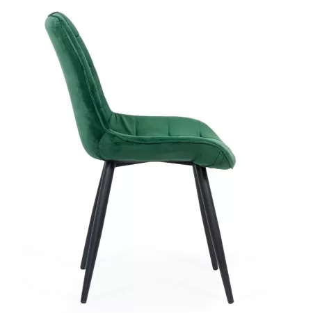 Scaun pentru bucătărie și living din catifea BUC206 Verde
