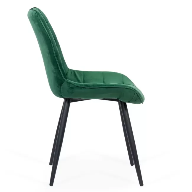 Scaun pentru bucătărie și living din catifea BUC206 Verde