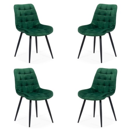 4 scaune bucătărie și living din catifea Verde 4 scaune bucătărie și living din catifea Verde