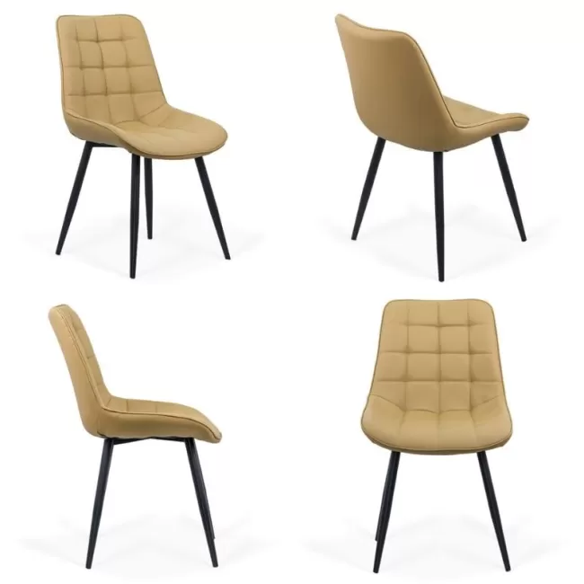 Scaune de bucătărie din piele ecologică BUC 206P