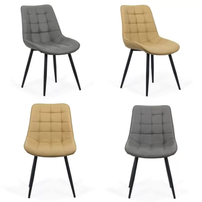 Scaune de bucătărie din piele ecologică BUC 206P