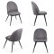 Scaune de bucatarie si living din catifea BUC 207 Gri