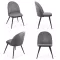 Scaune de bucatarie si living din catifea BUC 207 Gri