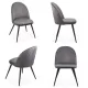 Scaune de bucatarie si living din catifea BUC 207 Gri
