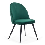 Scaune de bucatarie si living din catifea BUC 207 Verde