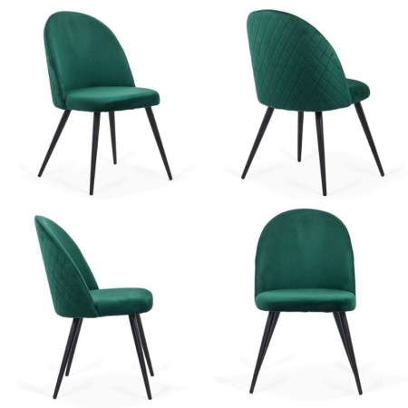 Scaune de bucatarie si living din catifea BUC 207 Verde Scaune de bucatarie si living din catifea BUC 207 Verde