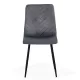 Scaune de bucătărie și living din catifea BUC 208 Gri