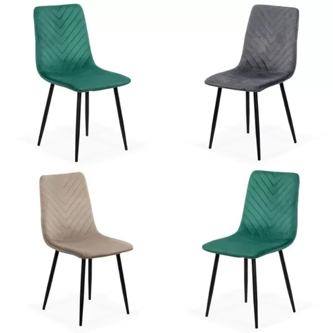 Scaune de bucătărie și living din catifea BUC 208