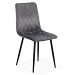 Scaune de bucatarie si living din catifea BUC 209 Gri Scaune de bucatarie si living din catifea BUC 209 Gri