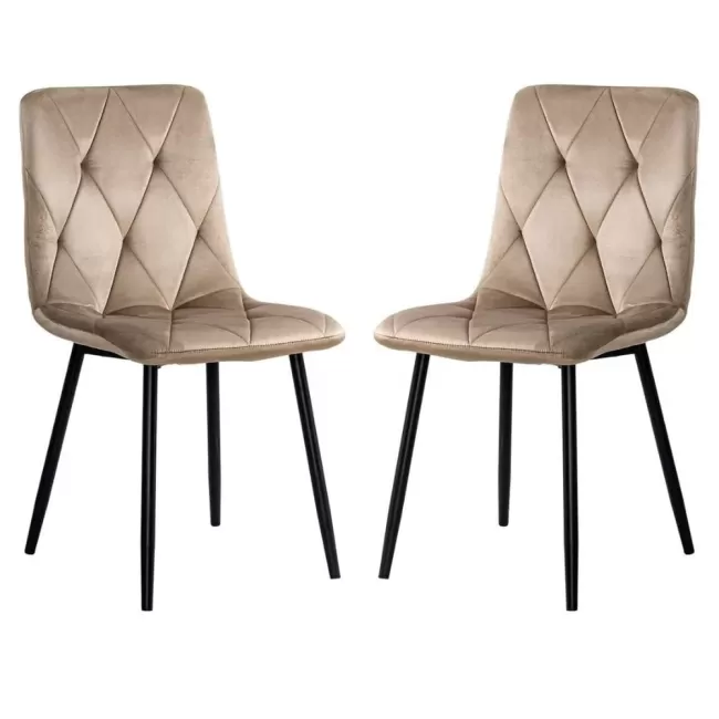 Scaun living catifea BUC 210 Bej – confort, stil modern