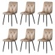 6 scaune living catifea BUC 210 Bej – confort, stil modern