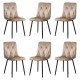 6 scaune living catifea BUC 210 Bej – confort, stil modern