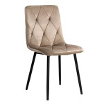 Scaun living catifea BUC 210 Bej – confort, stil modern, cadru metalic solid