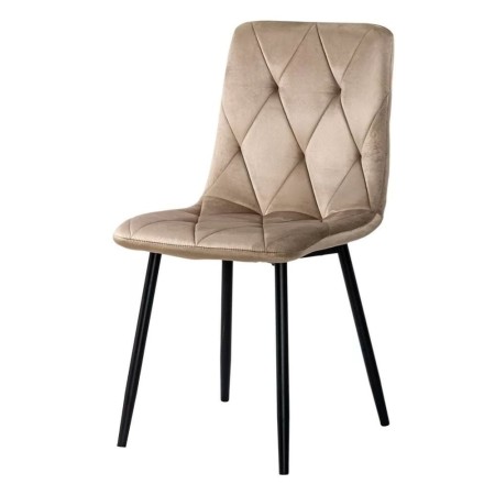 Scaun living catifea BUC 210 Bej – confort, stil modern, cadru metalic solid