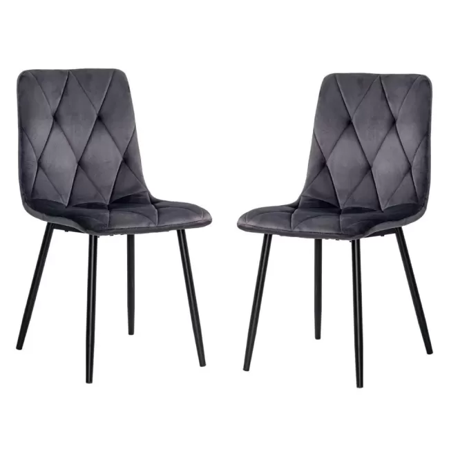 Scaun living catifea BUC 210 Gri – confort, stil modern