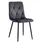 Scaun living catifea BUC 210 Gri – confort, stil modern, cadru metalic solid