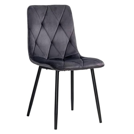 Scaun living catifea BUC 210 Gri – confort, stil modern, cadru metalic solid