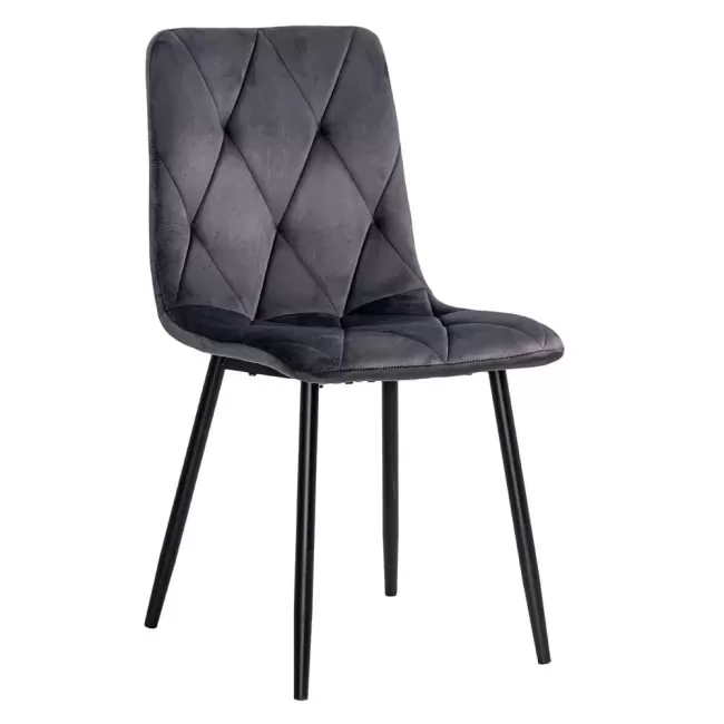 Scaun living catifea BUC 210 Gri – confort, stil modern