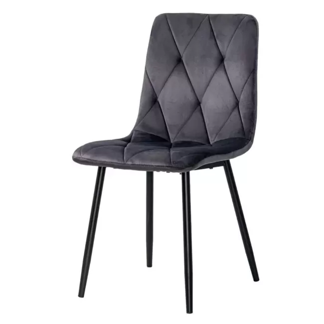 Scaun living catifea BUC 210 Gri – confort, stil modern