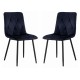 Scaun living catifea BUC 210 Negru – confort, stil modern