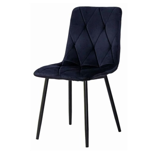 Scaun living catifea BUC 210 Negru – confort, stil modern